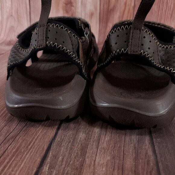 Crocs Swiftwater Mens 8 Brown Mesh Fisherman Deck Sandals Water Shoes 15041 - Picture 13 of 16